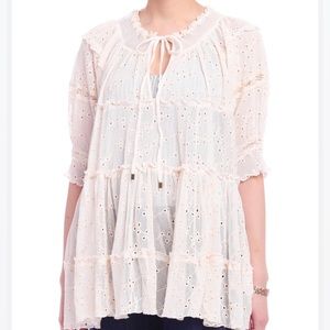 Eyelet Short Sleeve Top🌷